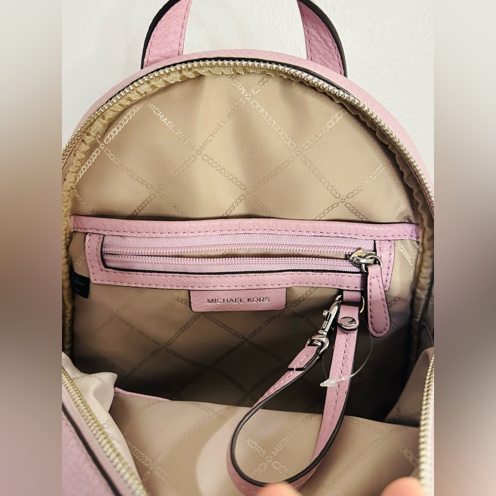 MICHAEL Michael Kors Rhea Zip Small Light Magenta Backpack - Picture 13 of 13
